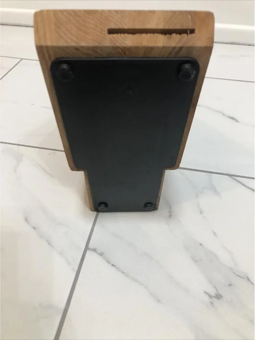 CUTCO 5 Slot Gourmet Knife Block‎ Solid Honey Oak (Block only)